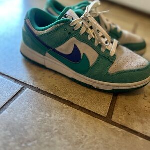 Nike Kids' Teal and White Sneakers